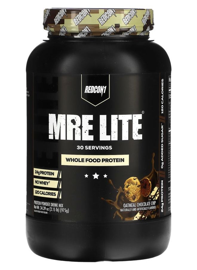 REDCON1 - MRE Lite Whole Food Protein Oatmeal Chocolate Chip 2.15 lb (975 g) - Image 1