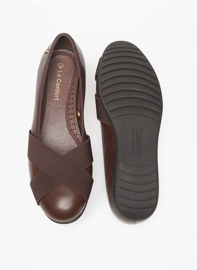 Le Confort Textured Slip-On Ballerina Shoes  - Image 4