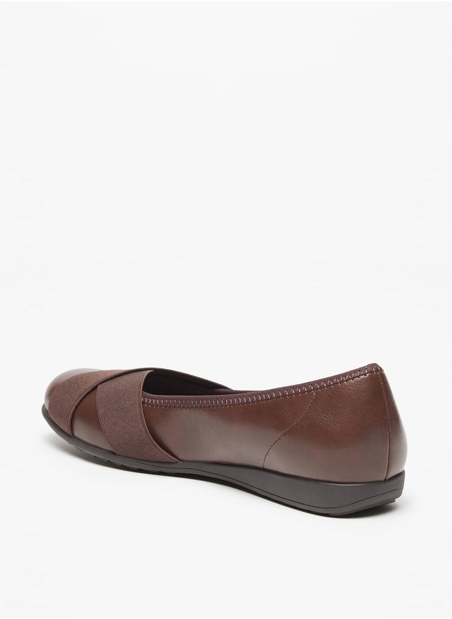 Le Confort Textured Slip-On Ballerina Shoes  - Image 2