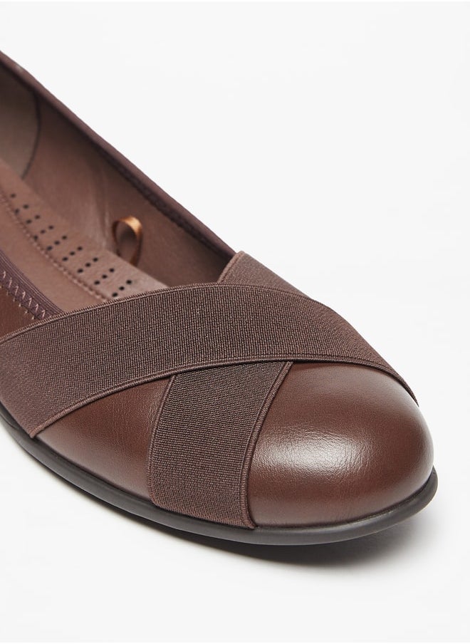 Le Confort Textured Slip-On Ballerina Shoes  - Image 5