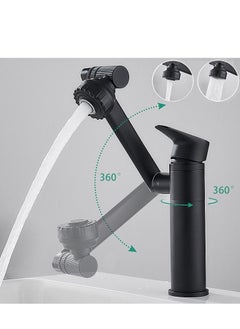 XiuWoo 1080° swivel kitchen sink faucet bathroom faucet mixer deck mount splash resistant shower faucet  - Image 2