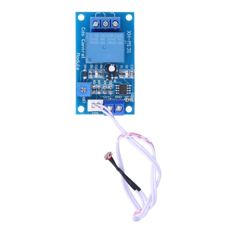 songle Photoresistor Relay Module 5V Light Detection Sensitivity Adjustable - XH-M131 Brightness Control Switch with 4 M3 Mounting Holes for Street Lights Automation - Image 4