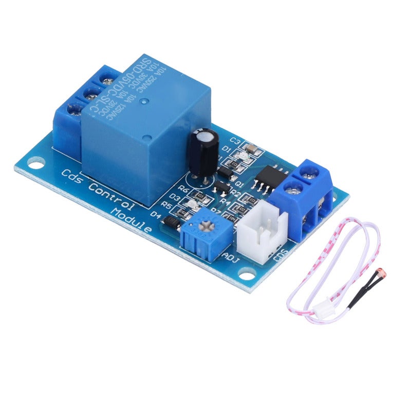 songle Photoresistor Relay Module 5V Light Detection Sensitivity Adjustable - XH-M131 Brightness Control Switch with 4 M3 Mounting Holes for Street Lights Automation - Image 3