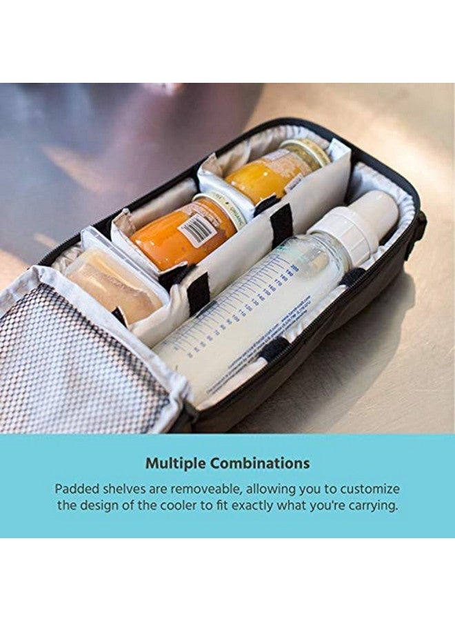 J.L. Childress J.L. Childress Pack 'N Protect Cooler - Insulated Bag for Glass Baby Bottles & Food Containers - Dividers & Shelves - Insulated & Leak Proof Bottle Bag - Breastmilk Cooler Bag for Travel - Black - Image 3