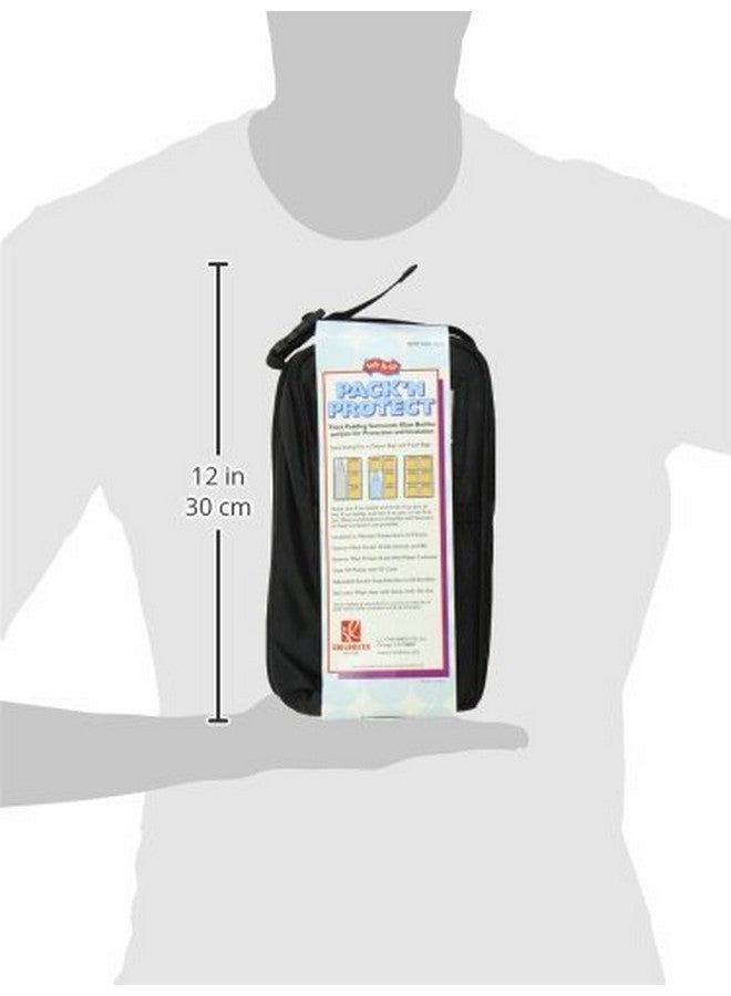J.L. Childress J.L. Childress Pack 'N Protect Cooler - Insulated Bag for Glass Baby Bottles & Food Containers - Dividers & Shelves - Insulated & Leak Proof Bottle Bag - Breastmilk Cooler Bag for Travel - Black - Image 2
