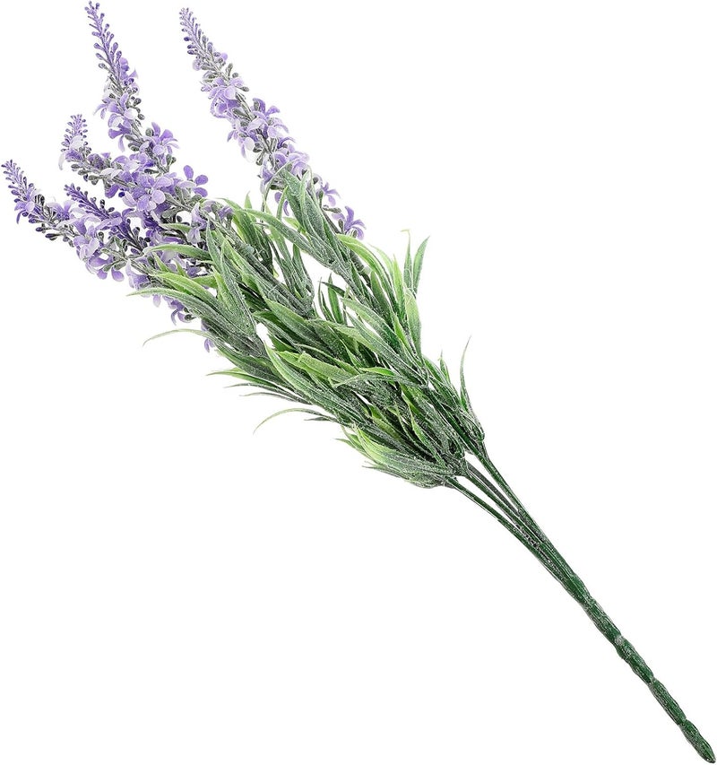 Yardwe Realistic Imitation Lavender Plastic Plants Purple Faux Lavender for Wedding Home Décor Photography Props Indoor Artificial Flower Arrangement - Image 1