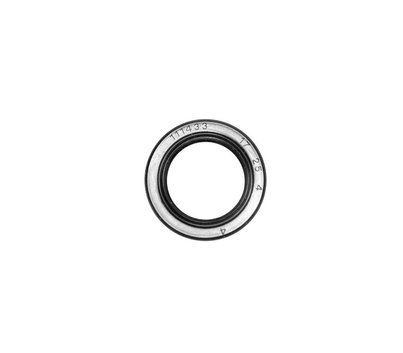 EAI Oil Seal 17mm X 25mm X 4mm TC Double Lip w/Spring. Metal Case w/Nitrile Rubber Coating - Image 2