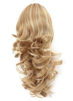 OneDor Onedor 15 Synthetic Fiber Curly Ponytail Hair Extension hairpiece with Clip-in Jaw Clips, Dual-Use Hair Extensions (24H613)  - Image 3