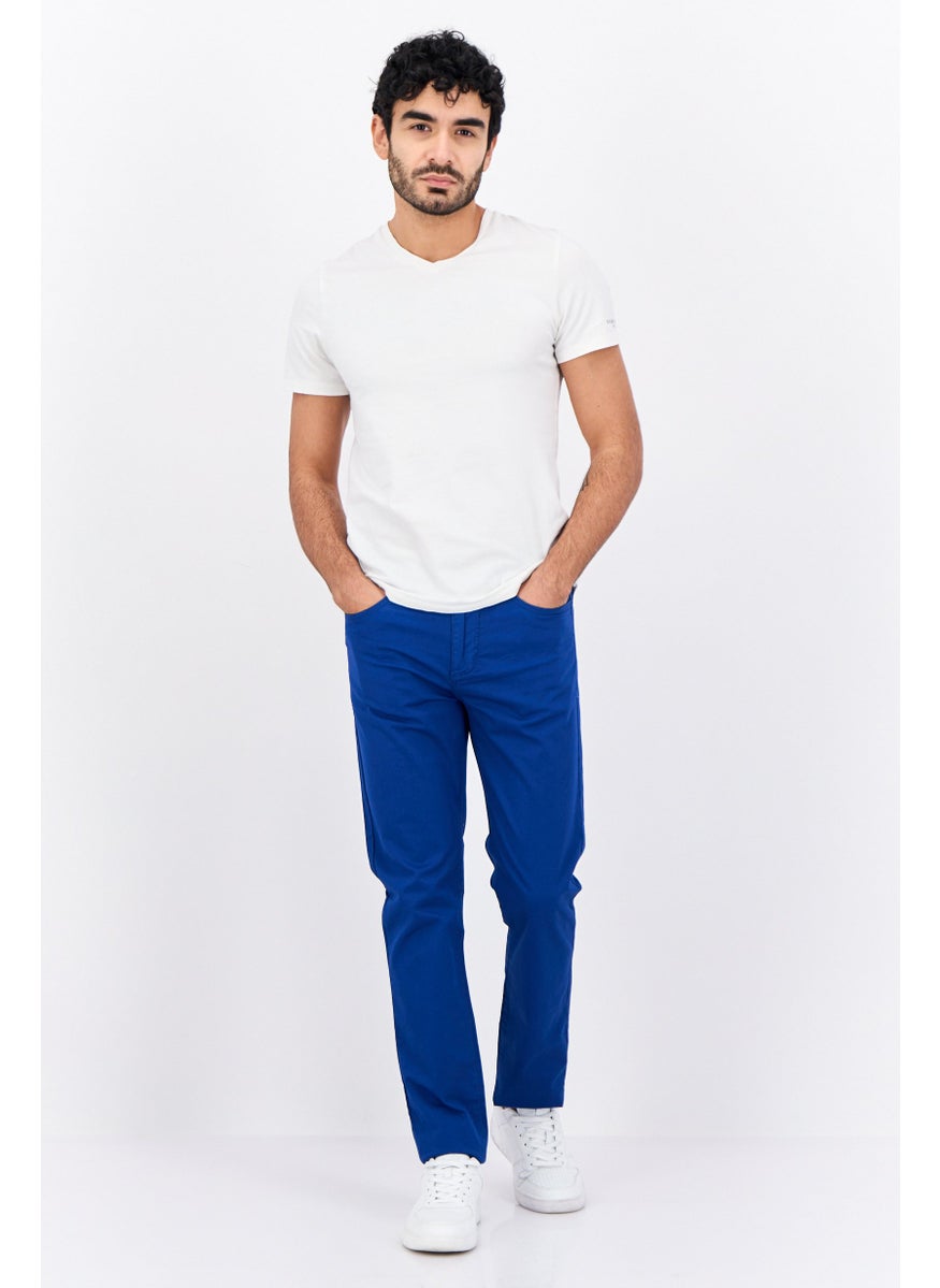 Sorbino - Men Regular Fit Solid Chino Pants, Blue - Image 1
