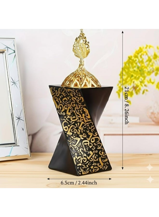 Resin Incense Burner,Bakhoor Burner,Featuring a Uniquely Shaped Resin Rotating Incense Holder,Suitable for Indoor Home Decor,Offices, Weddings Party,Ramadan gifts - Image 3