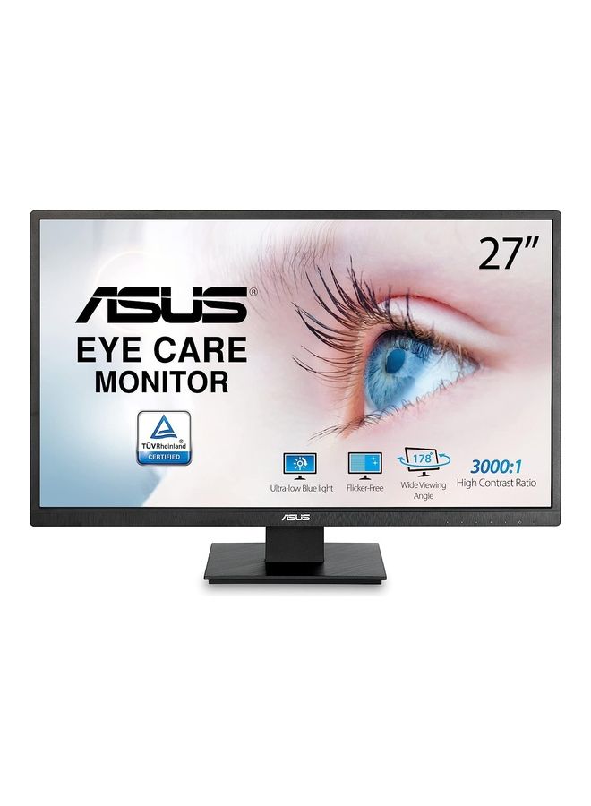 ASUS VA279HAE 27-Inch Eye Care Monitor, Full HD 1920x1080 VA Panel, 178° Wide Viewing Angle, 3000:1 Contrast Ratio, 6ms Response Time, Low Blue Light, Flicker-Free, HDMI & VGA Ports, VESA Wall Mountable, Tilt Adjustable, 90LM04JI-B02370 Black - Image 2