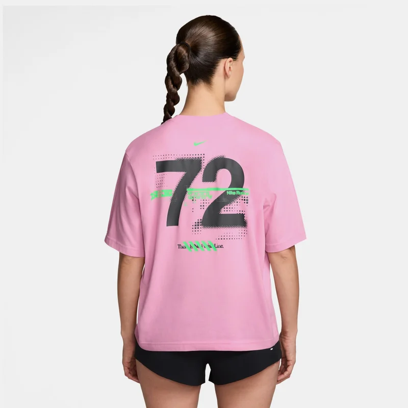 Nike Pink Women's Swift Dri-FIT Running T-Shirt for Women | Best Price UAE