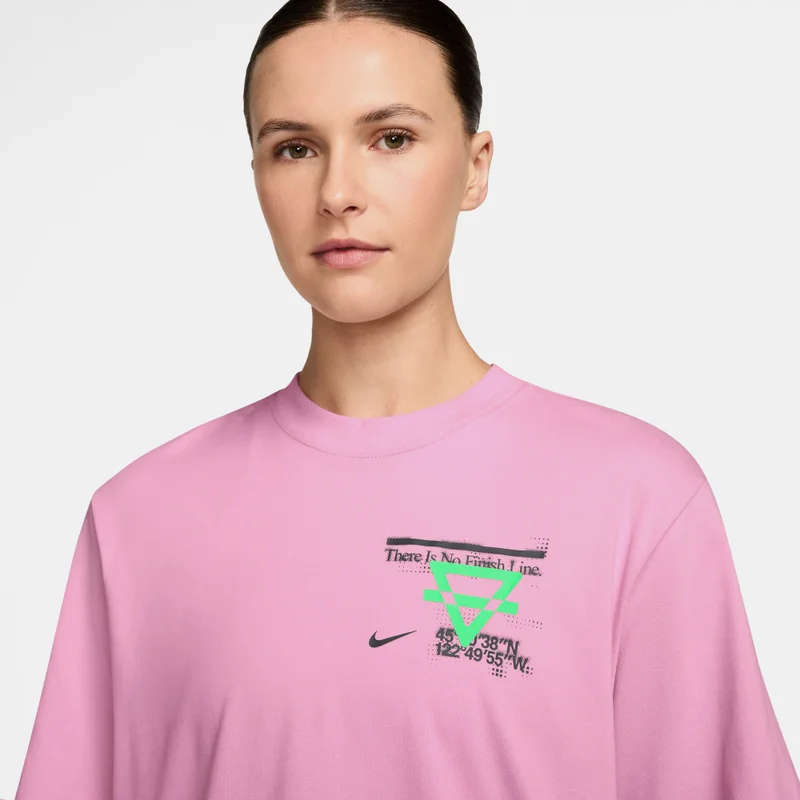 Nike Pink Women's Swift Dri-FIT Running T-Shirt for Women | Best Price UAE