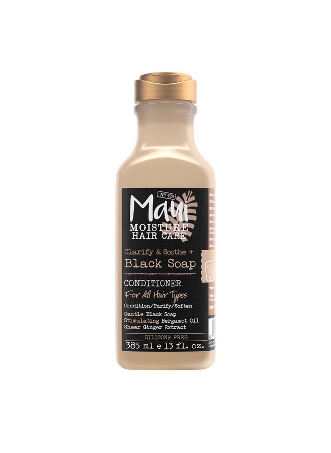 MAUI MOISTURE Maui Clarify & Soothe + Black Soap Conditioner Hydrating 13 Fl Oz  - Image 2