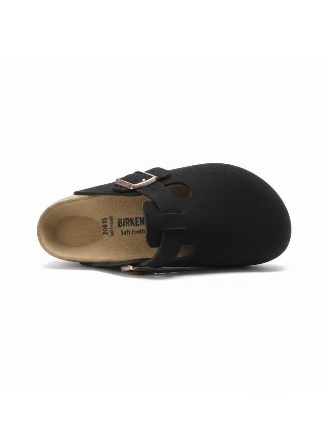 Birkenstock Boston Vegan Clogs – Black | Everyday Casual Comfort - Image 2