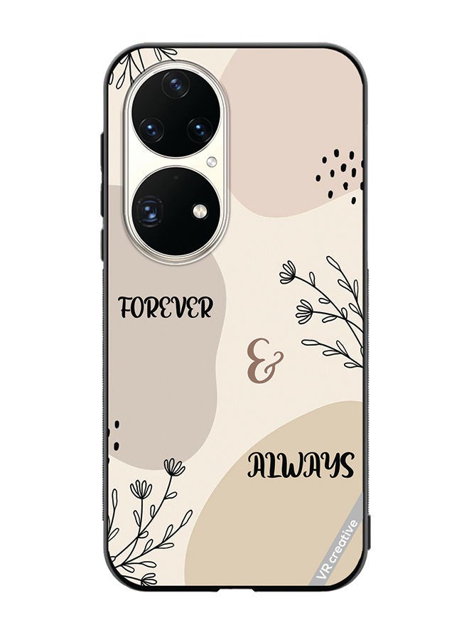 VR CREATIVE Protective Case Cover For Huawei P50 Pro Forever And Always Design Multicolour - Image 1