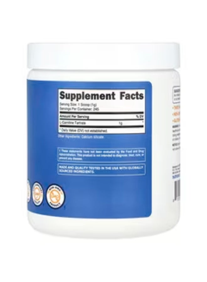 Nutricost, L-Carnitine Tartrate, Unflavored, 8.9 oz (250 g) - Image 2