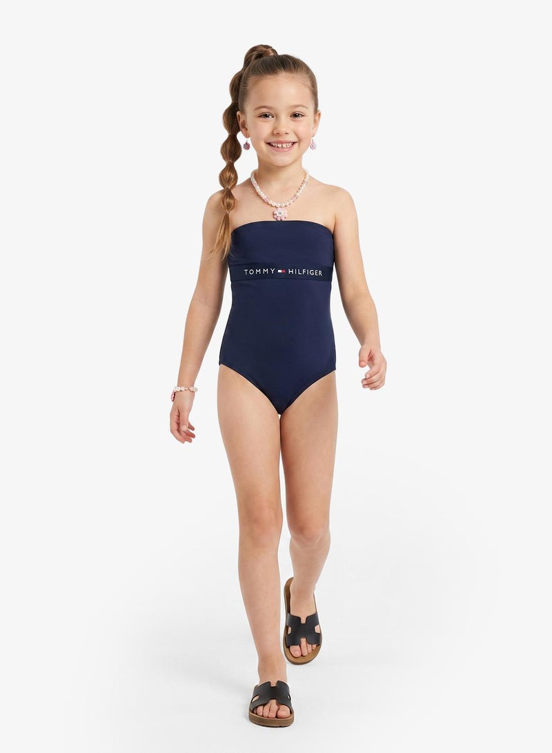 TOMMY HILFIGER Kids Logo Swimsuit - Image 1