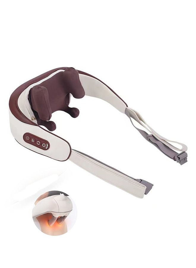 WINEENEE - Neck Massager with Heat, Cordless Deep Tissue 5D Expert Kneading Massager, Shiatsu Neck and Shoulder Massage Pillow for Neck, Traps, Back and Leg Pain Relief, Gifts for Men Women Mom Dad - Image 1