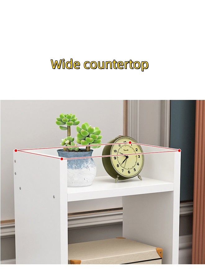 JCB CHIC Multi-Functional Nightstand With 2 Drawer,Molden Bedside Table,Wooden Frame Storage Cabinet,Large Capacity  End Table Side Table,Space-Saving Storage Stand For Bedroom Living Room - Image 5