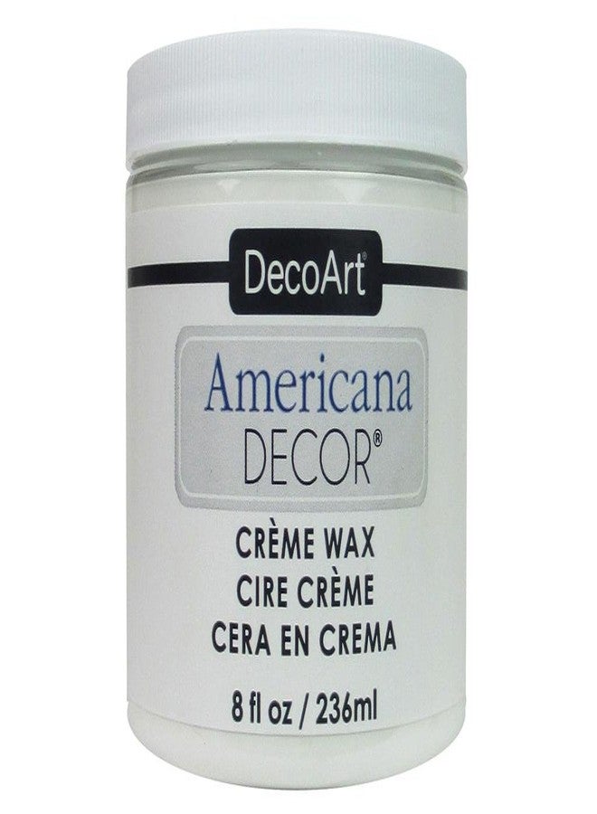 Decoart DECADM-36.13 Amerdecorcremewax 8oz White Americana Decor Creme Wax 8oz White