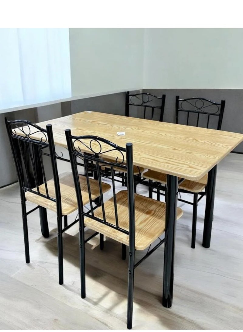 KRESLO Modern Dining Table With 4 Chairs - Practical And Elegant Design - Image 1
