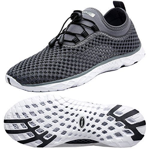 Zhuanglin Men's Quick Drying Aqua Water Shoes,3-Second Drainage & All-Terrain for Swimming,Hiking,Yoga - Image 1