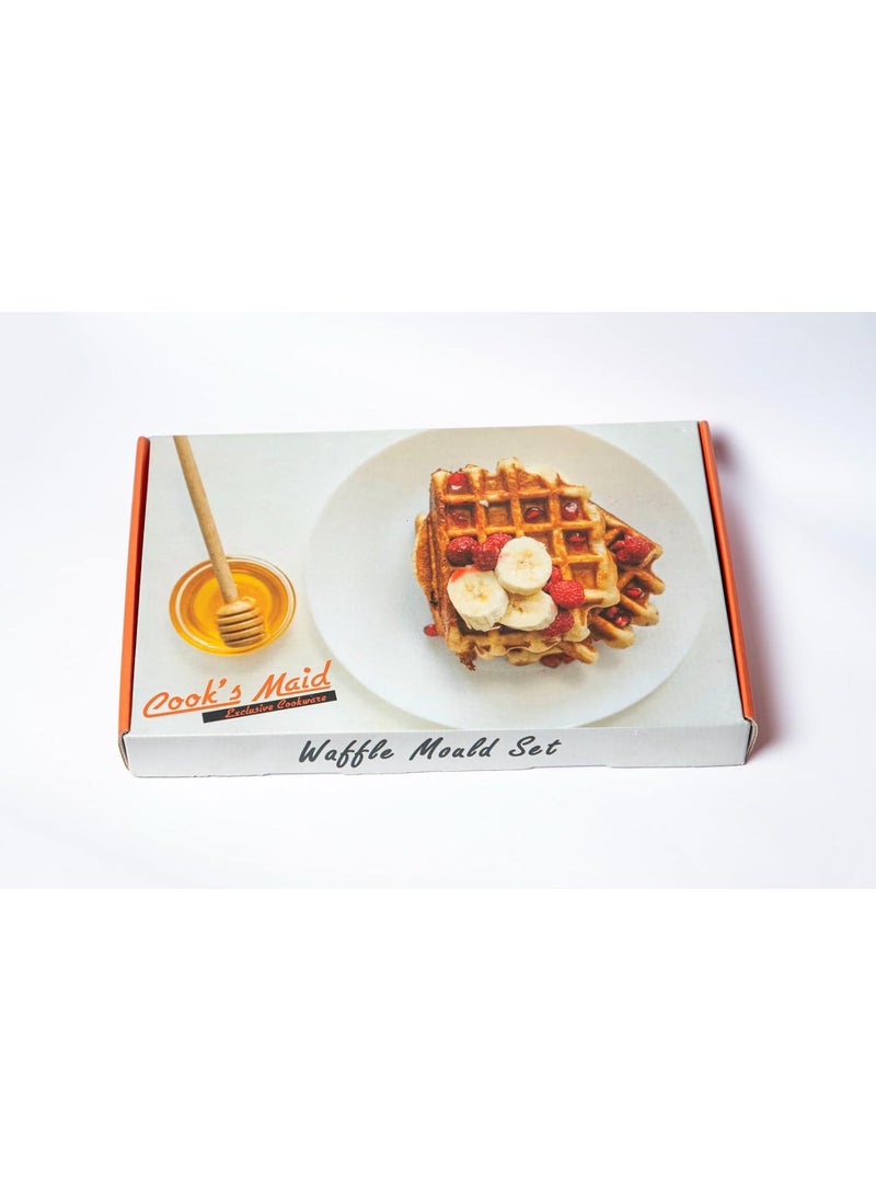 COOK'S MAID COOKS MAID Non Stick Waffle Pancake Maker Black  - Image 3