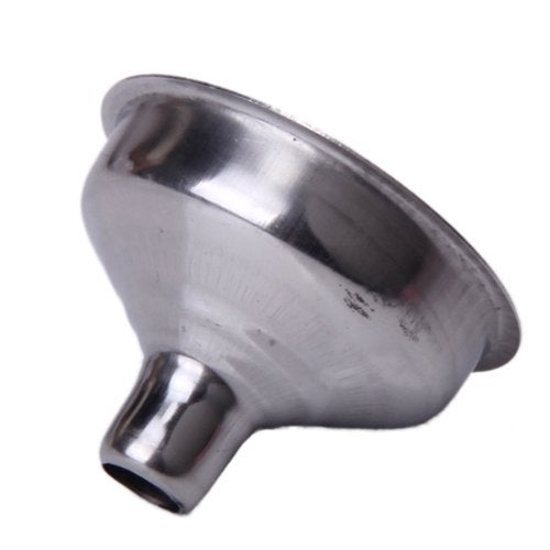 CALANDIS 2Pcs Stainless Steel Hip Flask Funnel Silver - Image 3