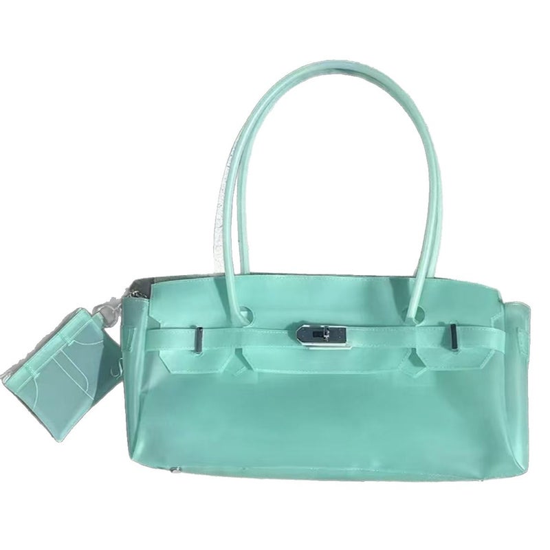 Korean Fashion Jelly Tote Bag, Women's Underarm, Large Capacity, Versatile Shoulder/Handbag, Multicolor - Image 5