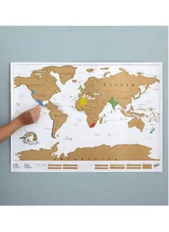 Scratch Off World Map Travelers Guide Map of The World Wall Poster Educational Craft