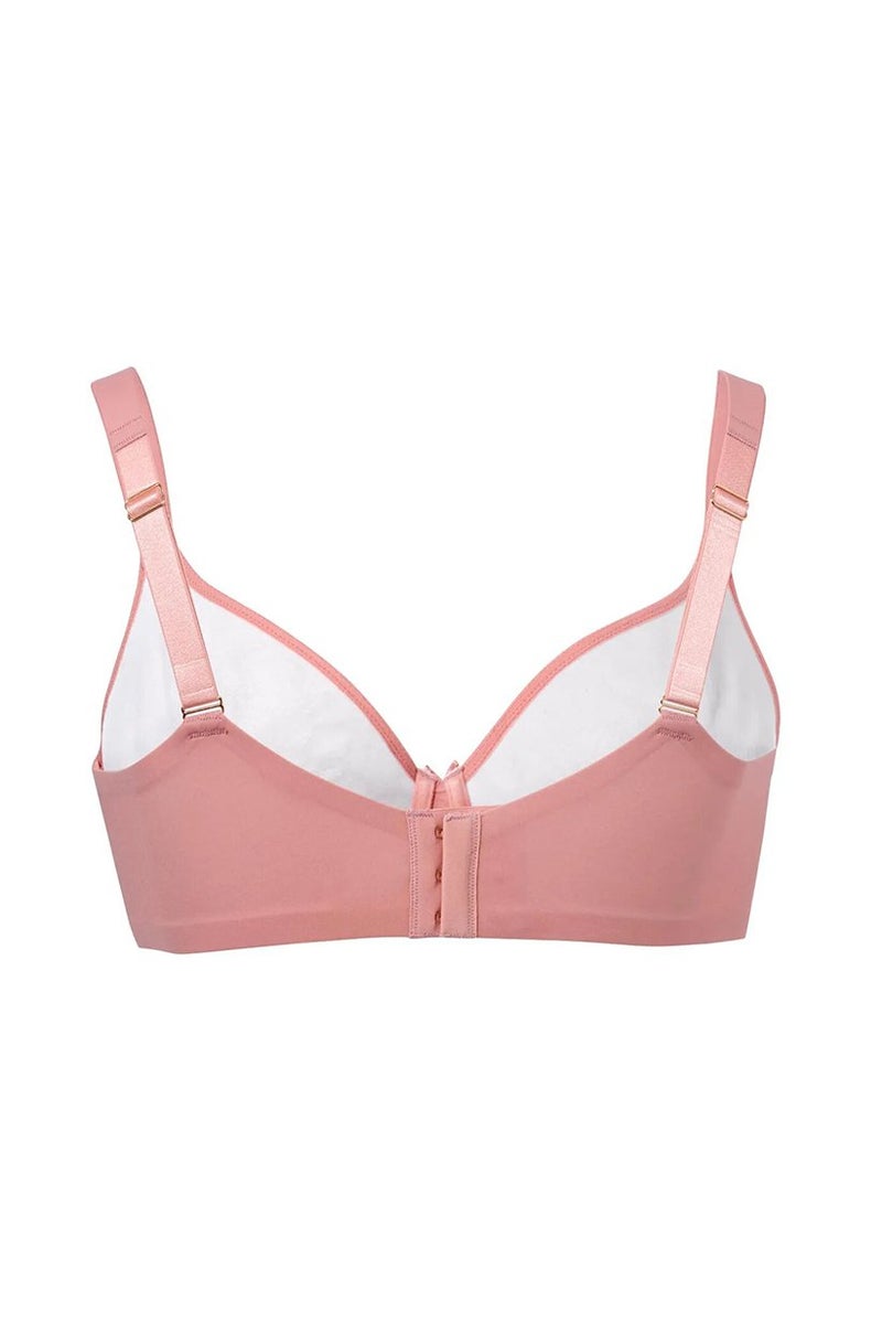 Tchibo Women Underwired Non Padded Bra, Pink  - Image 3