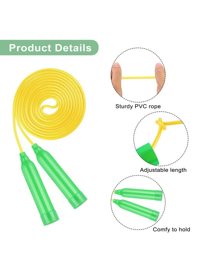 Elcoho 36 Packs Kids Jump Rope Set 7.3 Feet Adjustable Skipping Rope Colorful Kids Outdoor Jump Ropes for Kids Party Favors Outdoor Activity Birthday Reward Gift - Image 2
