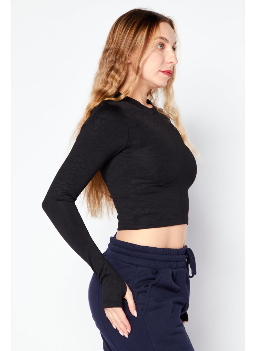 Puma x Select Women Sportswear Fit Long Sleeve Outdoor Top, Black  - Image 3