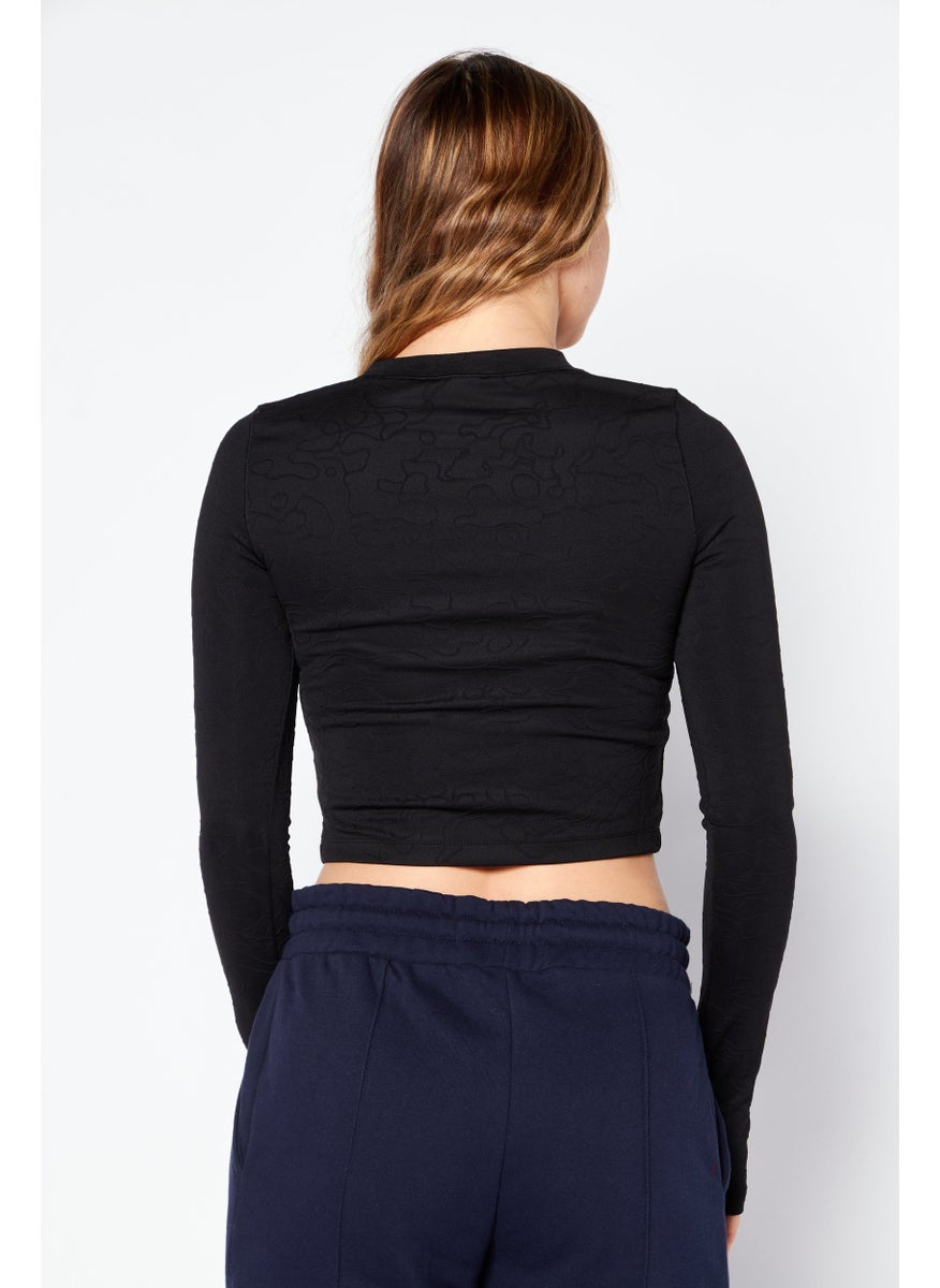 Puma x Select Women Sportswear Fit Long Sleeve Outdoor Top, Black  - Image 4