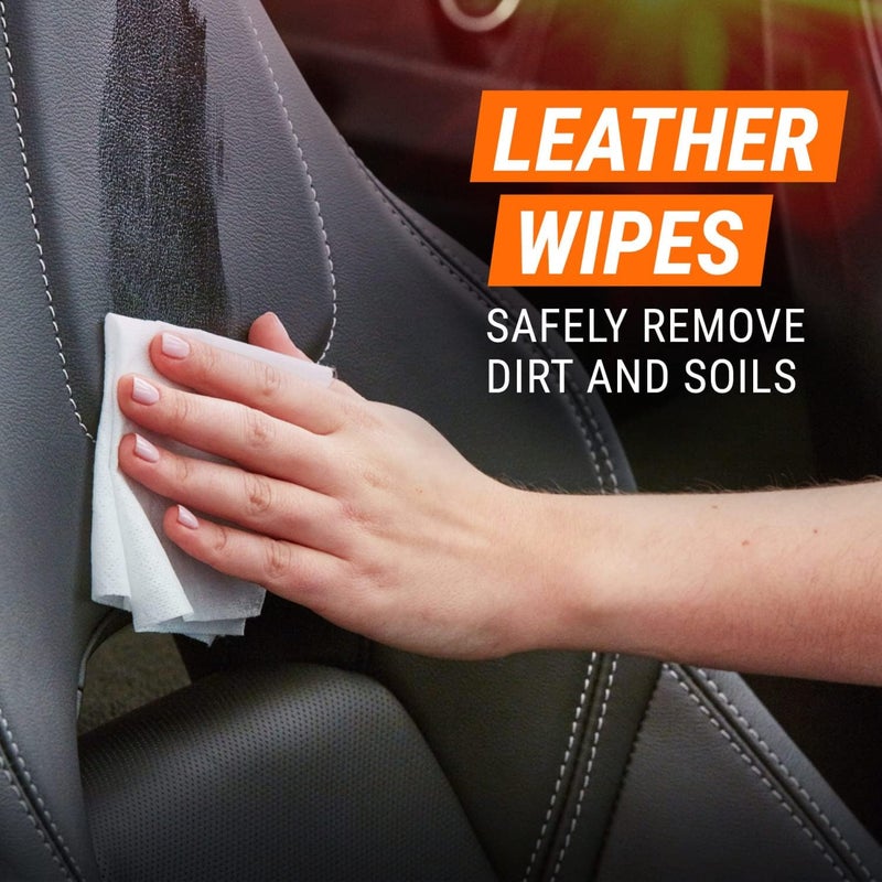 Armor All Leather Care Wipes - 30 Count for Cars, Trucks, and Motorcycles - Image 4