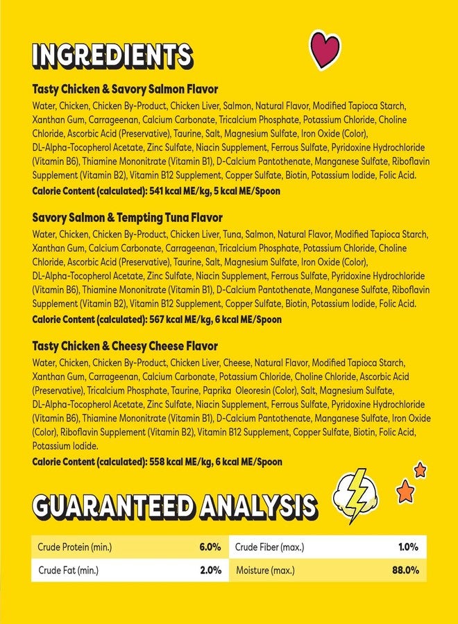 تيمبتيشنز ملاعق تمبتيشنز القابلة لللعق، مكافآت رطبة للقطط البالغة، 10 غرامات، عبوة متنوعة، 72 قطعة - Image 5