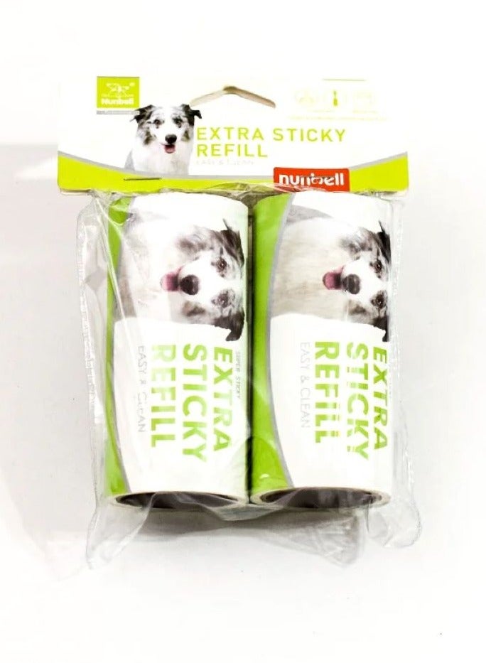 مزيل شعر الأليفة سوبر ستيكي 12 متر من نونبيل (60 ورقة) 2 لكل علبة