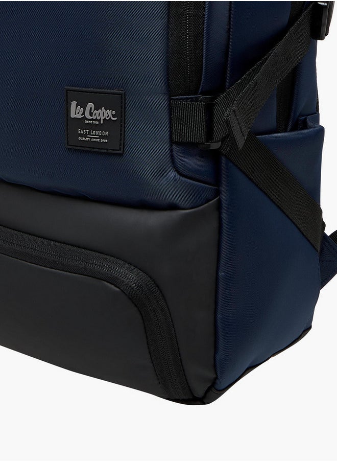 Lee Cooper Men's Panelled Backpack with Zip Closure and Adjustable Strap - 47x32x15 cm  - Image 4