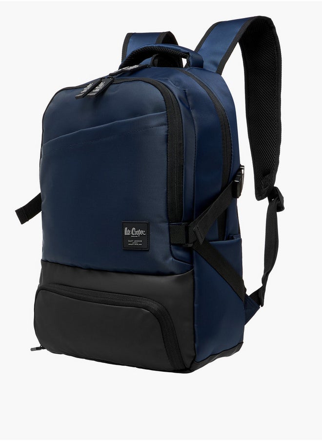 Lee Cooper Men's Panelled Backpack with Zip Closure and Adjustable Strap - 47x32x15 cm  - Image 2