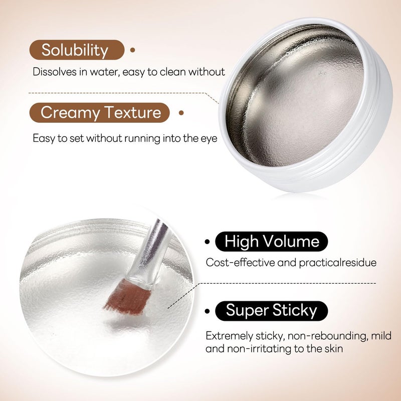 ACTROL Lash Lift Glue Balm Eyelash Lifting Perm Peach Strong Hold Lash&Brow Perm Glue Balm Brow Adhesive Powerful Sticky Brow Lamination 0.35Oz/10G - Image 5
