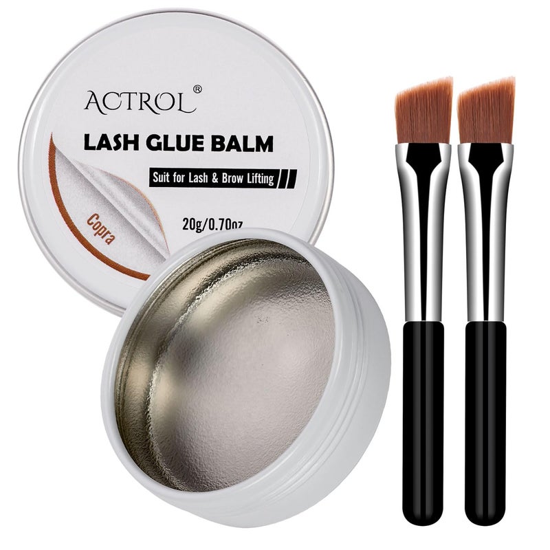 ACTROL Lash Lift Glue Balm Eyelash Lifting Perm Peach Strong Hold Lash&Brow Perm Glue Balm Brow Adhesive Powerful Sticky Brow Lamination 0.35Oz/10G - Image 1