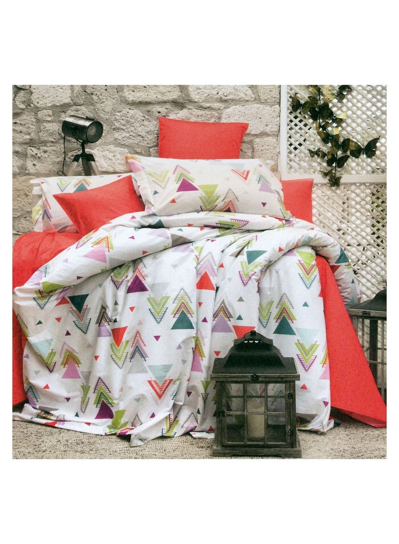 Family Bed Flat Bed sheet Set Cotton 4 pieces size 240 x 250 cm Model 149 from Family Bed - Image 1