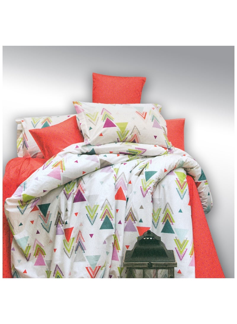Family Bed Flat Bed sheet Set Cotton 4 pieces size 240 x 250 cm Model 149 from Family Bed - Image 2
