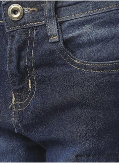 HIGH STAR Boys Blue Slim Fit Low Distress Light Fade Stretchable Jeans  - Image 2