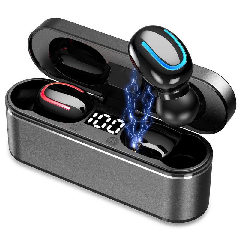MOZC Wireless Earbuds Bluetooth 5.4, in Ear Lightweight Ear Buds with HiFi Stereo Sound & Deep Bass, Noise Cancelling Built-in Mics, 36H Playtime, IPX7 Waterproof Headphones for Sports, Android & iOS - Image 1