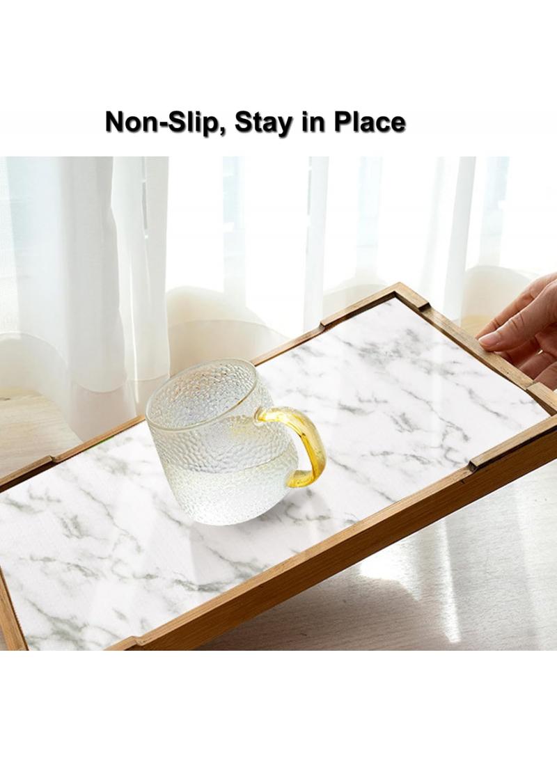 دي آند أل سجادات خزانة من البولي فينيل كلوريد، سجادات مضادة للانزلاق، سجادات مقاومة للماء والزيت، سجادات تخزين أدراج المطبخ، سجادات مقاومة للغبار، بطانات أرفف لخزائن المطبخ، بطانة خزانة غير لاصقة، ورق اتصال غير قابل للانزلاق، مقاوم للماء، سهل التنظيف للرفوف - Image 4