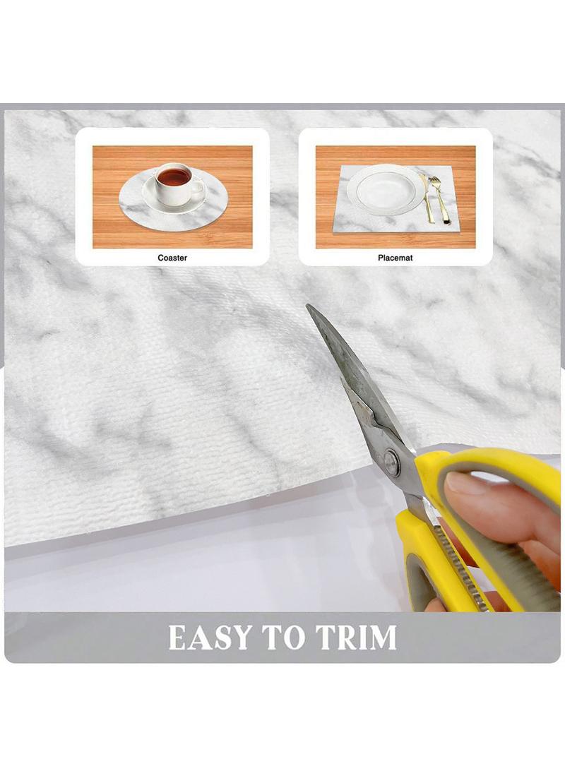 دي آند أل سجادات خزانة من البولي فينيل كلوريد، سجادات مضادة للانزلاق، سجادات مقاومة للماء والزيت، سجادات تخزين أدراج المطبخ، سجادات مقاومة للغبار، بطانات أرفف لخزائن المطبخ، بطانة خزانة غير لاصقة، ورق اتصال غير قابل للانزلاق، مقاوم للماء، سهل التنظيف للرفوف - Image 3