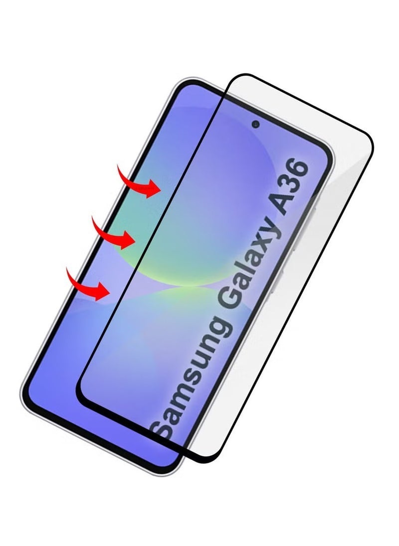 Raxoom Samsung Galaxy A36 Screen Protector â€“ Full Coverage 9H Tempered Glass with HD Clarity and Anti-Fingerprint Coating â€“ Ultra-Clear, Edge-to-Edge Fit, Bubble-Free Easy Installation, Scratch-Resistant Protection for Galaxy A36 2025 - Image 3