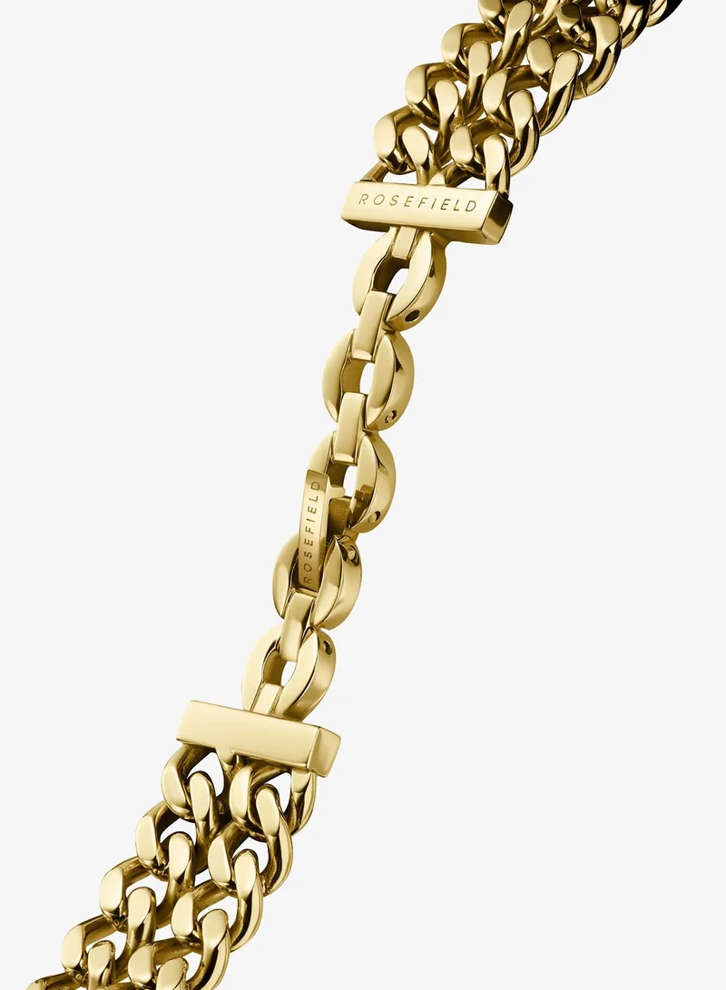 Rosefield  Rosefield Octagon XS Double Chain Studio Edition Black Gold Women Watch - SBGSG-O77 for Women | Best Price UAE